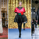 A imagem mostra alguns looks de destaque da London Fashion Week Fall Winter 2020