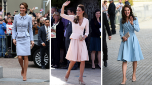 Kate Middleton uma sapato nude